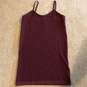 Maroon Stretchy Tank Top
